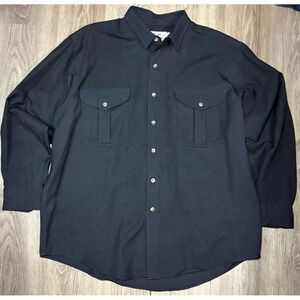 Filson Shirt Style 865 Virgin Wool Button Up Vintage Over Shirt-Jac Men's XL